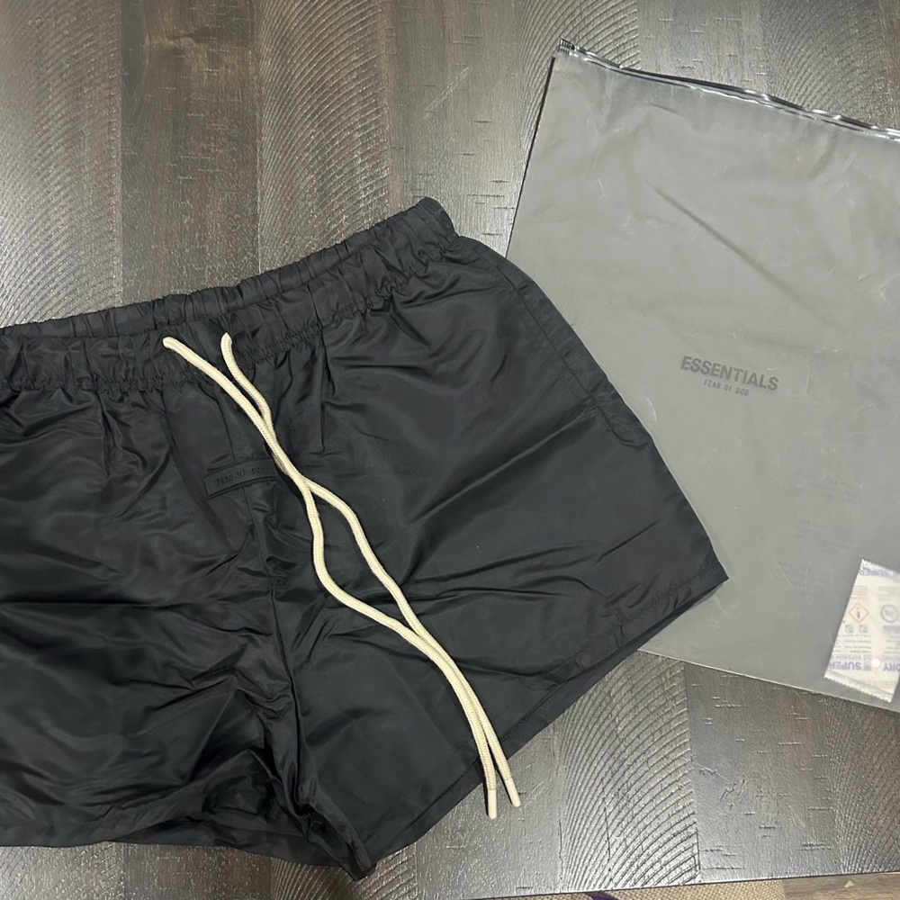 Essentials Black Athletic Shorts